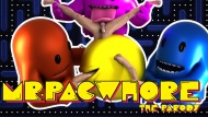 Pacman with nude gays in cartoon game